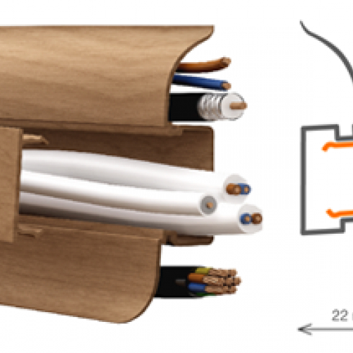 Плинтус с кабель каналом для электропроводки